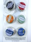Genuine Vintage Bottle Caps For Scrapbooking Crafts 6 Pc Li l Davis New In Pkg