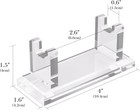 Linkidea Acrylic Men s Razor Stand Holder  Stable Storage Bracket Clear