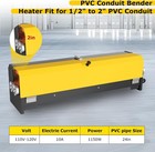 Pvc Conduit   Pipe Heater 1 2 to 2   With Temp Detector   Reflective Interior