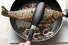 2 Pack Black Kitchen Tongs  Premium Silicone Bpa Free Non-stick Stainless Steel