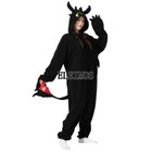 Adult Kids Black Toothless Kigurumi Pajamas Animal Cosplay Halloween Costume