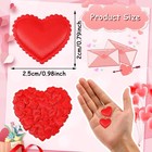 300 Pcs Valentines Day Red Heart Shaped Confetti Sponge Petal Vase Filler