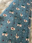 Vintage Goose Wrapping Paper Roll Cottagecore Farmhouse Ducks Sheep Hearts Blue 