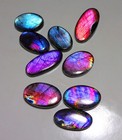 264 Ct Bulk Lot  Natural Purple Fire Labradorite Oval Cabochon Gemstone Sc-32