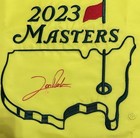 Jon Rahm Autographed 2023 Masters Flag  Augusta Signed By Winner  Beckett Coa