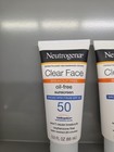 Neutrogena Clear Face Oil-free Sunscreen Spf 50 Lotion 3 Pack Exp 12 26 New