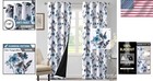 Floral Blackout Drapes 84  With Thermal Insulation - Set Of 2 Grommet Curtains