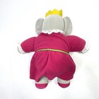 Vtg Eden Queen Celeste Babar The Elephant Pink Dress Stuffed Animal Plush