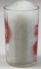 1936 Red Texas Centennial Exposition Dallas Horse   Cowboy Juice Glass 3 5  Tall