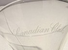 Set Of 2 - Canadian Club Stemmed Martini Cocktail Glasses Cc Whiskey Canada Rare