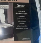 Hotel Collection 12-piece Bed-in-a-bag White Black Queen Sheet Comforter Set