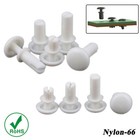 Us Stock 100pc R6060 Nylon Push-type Rivets White Plastic Letter Rivets M6x6 0mm