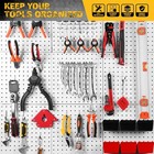 297 Piece Pegboard Hooks Kit  Peg Board Organizer Accessories With Bins For Orga