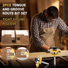 2pcs Tongue And Groove Router Bit 1 4 1 2 Shank 3t T-shape Wood Milling Cutter