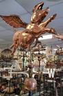  Flying Pig Weathervane heavy Gauge Copper  Complete Setup  No Roof Mount