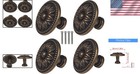 Vintage Drawer Pulls  Antique Brass Cabinet Knobs And Pulls - Flower Shape
