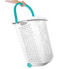 Laundry Hamper Rolling Clothes Basket With Wheels And Handle Large Capacity New