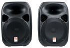 Rockville Rpg122k 12  Portable Pa System 2 Powered Speakers Bluetooth mic stands