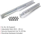 4postrail 4-post Universal Rack Mount Rail Kit  Silver