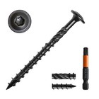  pack Of 50   14 X 3 Wood Structural Lag Screws  Black Coated Torx star Drive   