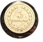 El Salvador 1915 3 Centavos Km 128 F