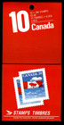 Stamp - Canada  1989  - 39   Canadian Flag Booklet Pane Of 10 In Cover Sc  1166a