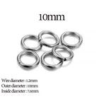 30-200pcs Stainless Steel Split Rings 3-25mm Open Jump Rings Diy Jewelry