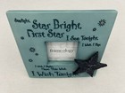 Frame-ology Baby Nursery Picture Frame 3   x3    Star Light Star Bright Ceramic Blue