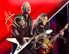 James Hetfield   Kirk Hammett  metallica  Signed 8x10  Autograph Authentic W coa