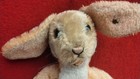 Steiff Vintage 1960s Lulac Rabbit 16 Inch  Dark Blonde White Mohair Button 7343