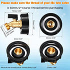275-330 Gallon Ibc Tote Water Tank Adapter 2  Brass Fittings Valve Connector Us