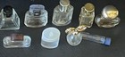 Vintage Collection Of  9 Miniature Designer Perfume Bottles Empty