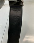 Coach Black Signature Coated Canvas Leather Belt 42 
