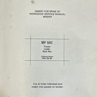 Original Massey Ferguson 50c Tractor Loader Service Manual Repair Shop Workshop