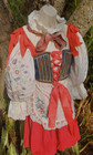 Vintage Czechoslovakian  czech  Folk Costume  singular  Hand Made 1950 s