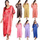 Us Women Satin Silk Robe Dress Sleepwear Lingerie Long Nightdress Nightgown Maxi