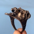 Extremely Rare Ancient Bronze Antique Roman Ring Lion Amazing