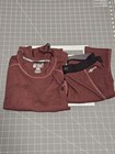 Carhartt Force Waffle Base Layer Crewneck Thermal Top   Pants Medium Women s Euc