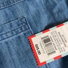 New Cat   Jack Girls Short Sleeve Denim Jumpsuit Sz S 6 7  Elastic Waist Pockets