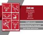 Antlers Deer Stencil Sports Crest Glass Etching Stencils Reusable Armour Etch