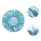 Plain Shower Cap Luxury Double Layer Sleep Bath Hat Hair Cover Care Waterproof    