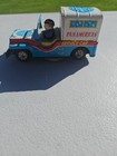 Vintage Pan Am Service Car Tin Litho Friction Toy Jeep Japan 5 75  Y Mark Rare