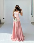 Thinyfull Mermaid Satin chiffon Arab Evening Dresses Strapless Sleeveless Dubai