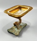 Vintage Brass Metal Koi Fish Stand Soap Dish Holder Japan