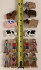 Vintage Toy Wood Train Set Cars Engines Track 158 Pieces Brio Compatible