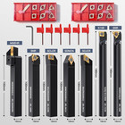 Indexable Lathe Turning Tools 21pcs Kit   5 8   16mm Shank 7pcs Metal Lathe Tool