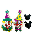 Disney Pin 2012 Wdw Mickey   s Circus Chip   Dale Clowns Le 250 No Box Authentic