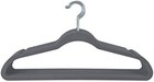 10 Super Slim Velvet Huggable Hangers In Grey - Space-saving Closet Elegance