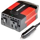 Audiotek 200w Watt Power Inverter Dc 12v Ac 110v Car Converter Usb Port Charger