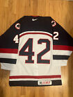 Team Usa 2002 Authentic Nike Hockey Jersey Olympics Iihf Made In Canada